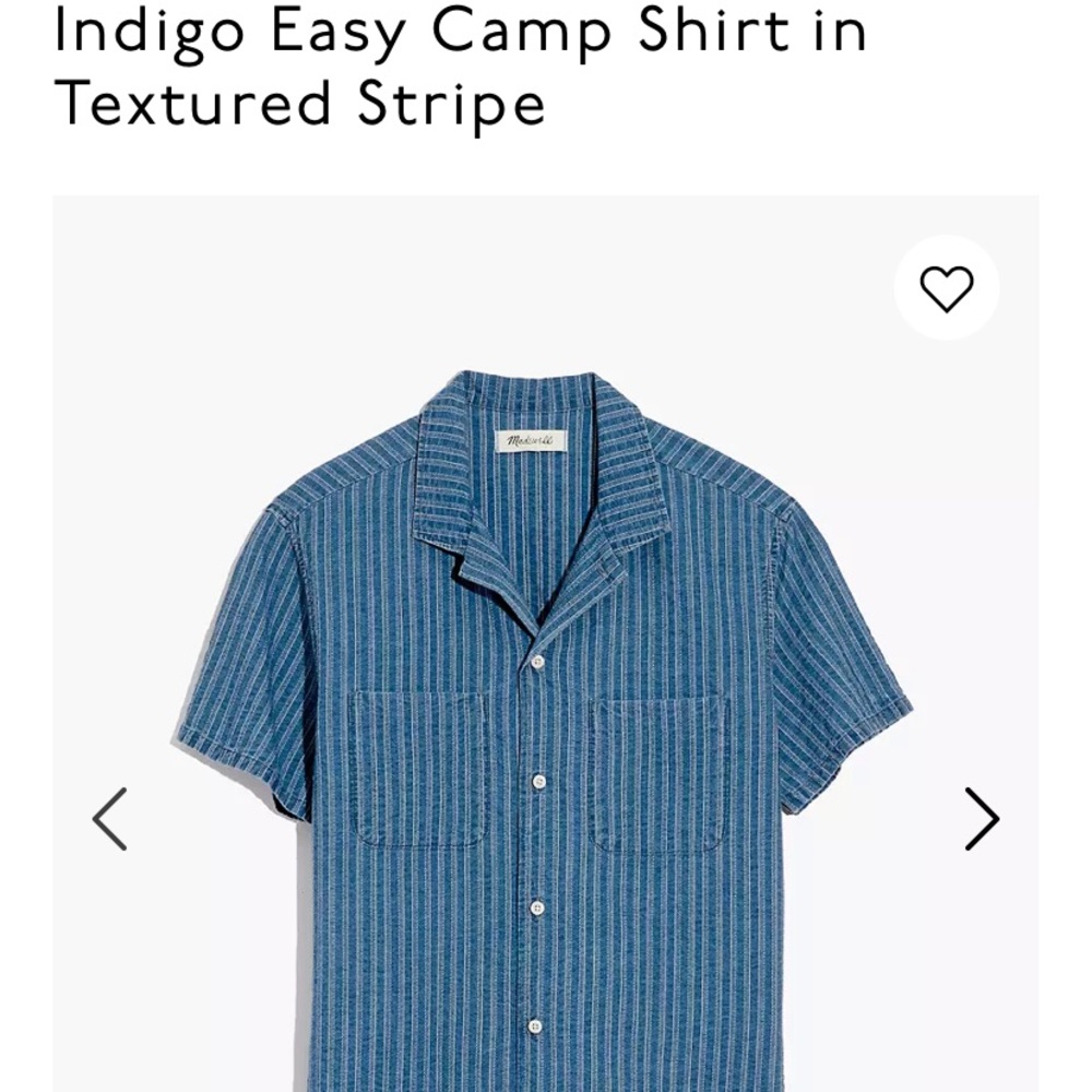 Madewell Denim Short Sleeve Camp Shirt